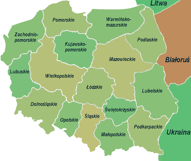 mapa Polski